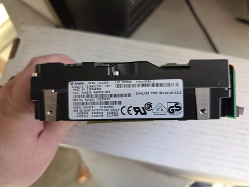Vintage Seagate Barracuda ST15150W 9A8003-021 4.GB 68-Pin SCSI Hard Drive Wiped - Picture 2 of 3