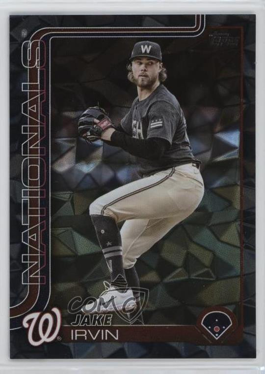 2025 Topps Series 1 Black Diamante /10 Jake Irvin #197