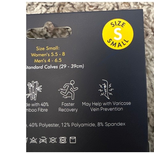 Dr. Woof Swooping Season Bambus Kompressionsstrümpfe Größe Small neu mit Etikett - Bild 4 von 4