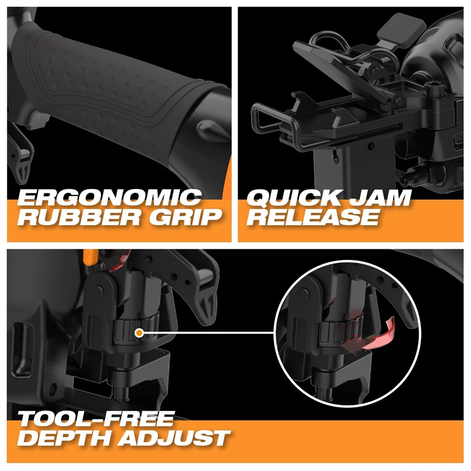 Grapadora corrugada neumática PWS16 5/8", grapa de alta resistencia Foto 2 de 4