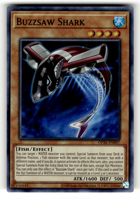 Buzzsaw Shark OP26-EN007 Unlimited Super Rare OTS Tournament Pack 26 LP