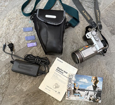 Sony CyberShot F707 Digital Camera - Holster - Charger - Memory Sticks - Manual