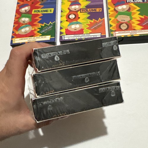 South Park Volume 1 - 6 VHS Tapes (4-6 SEALED) Warning Labels VGUC - Picture 3 of 6