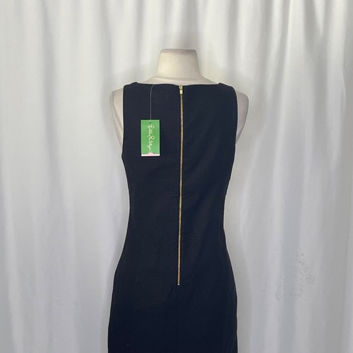 NWT!! LILLY PULITZER Gabby Shift Dress Black Embellished Embroidered Beaded 4 - Picture 10 of 15
