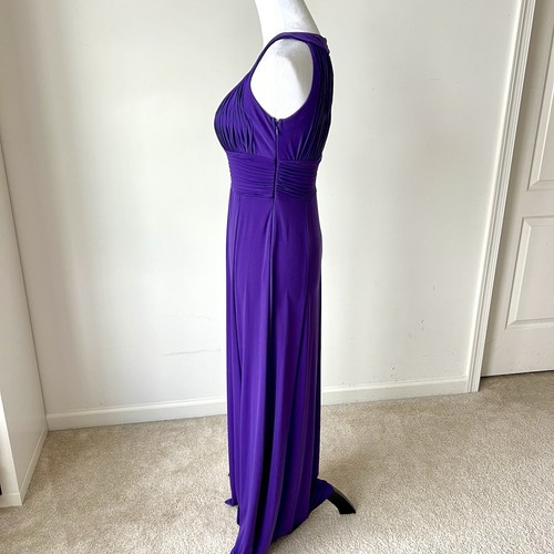 SANGRIA Elegant Purple Keyhole Evening Gown—SZ. 4 - Picture 4 of 16