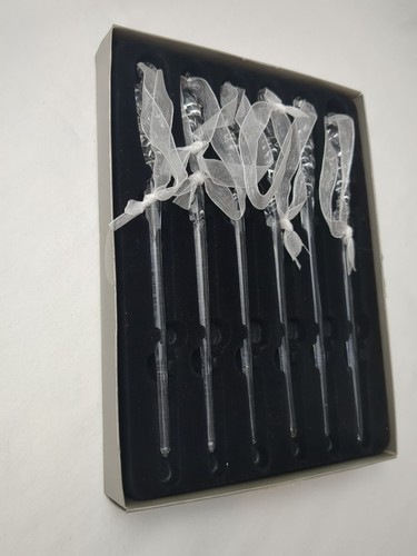 Sparkling Icicle Glass Ornament 6.25" Old World Christmas Style Ribbon - Imagen 3 de 11