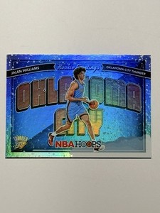 2022-23 Panini NBA Hoops Rookie Greetings Holo Winter Jalen Williams #12 RC