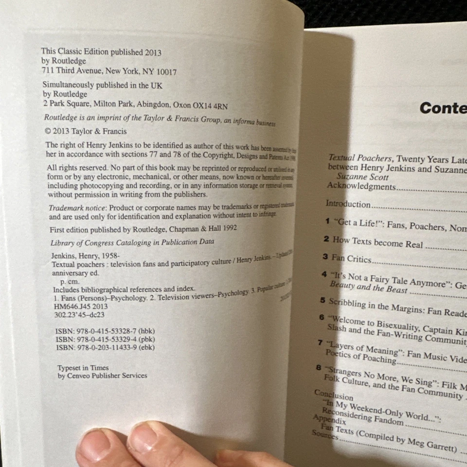 TEXTUAL POACHERS: TV Fans & Participation Culture by H. Jenkins (2013, PB) VG - Image 4 of 4