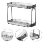 Badezimmer-Arbeitsplatten-Aufbewahrungsorganisator, 2-stöckiger