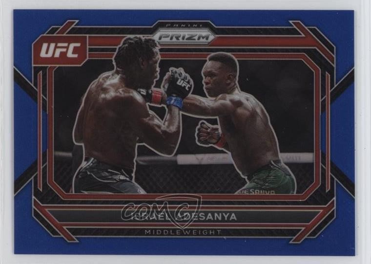2023 Panini Prizm UFC Blue Prizm 145/175 Israel Adesanya #82 0jm6