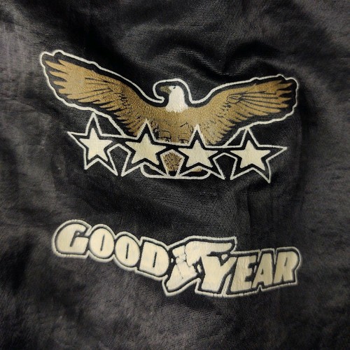 VTG NOS Goodyear Bomber Jacket Quilt Lined Racing 80s 90s USA Eagle Men's 2XL - Picture 3 of 20