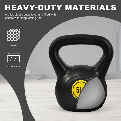 Kettlebell Set 50lbs Vinyl Coated Weight Training 4 Pieces Exercise Equipment US - Picture 13 of 29