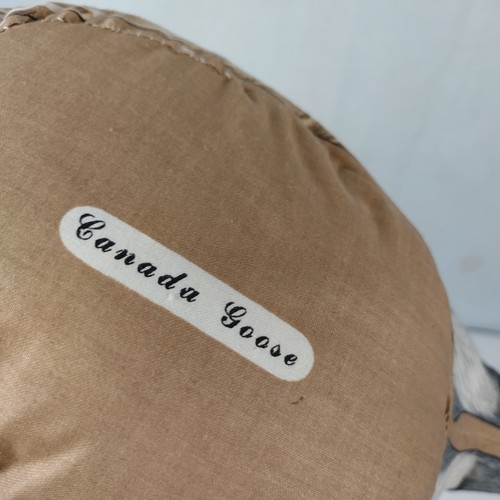 Vtg large Canada Goose Shaped Animal Decor Throw Pillow Double Sided Cabin Sofa - Picture 6 of 13
