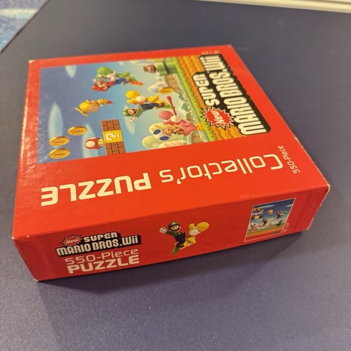Super Mario Bros. Wii USAopoly 550 Piece Jigsaw Collector Puzzle 18x24" Complete - Afbeelding 6 van 15