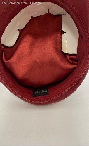 Wilsons Leather Womens Red Curved Brim Classic Fitted Newsboy Cap One Size - Picture 7 of 7