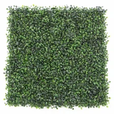 20 In. H X 20 In. W Gorgeoushome Artificial Boxwood Hedge Greenery Panels, Darkg