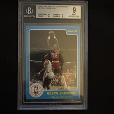 1986 Star Best of The New/Old #4 Ralph Sampson Houston Rockets BGS 9