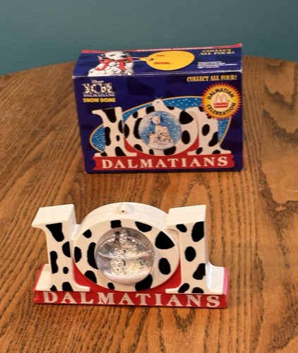 Gebrauchte 1996 McDonald’s 101 Dalmatiner Schneekugel Ornament im Originalkarton - Bild 1 von 5