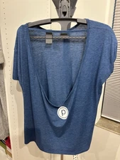 Pure Barre Blue Tshirt Yoga Pilates Small/medium