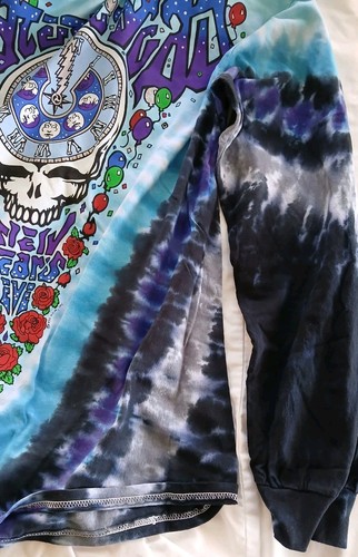 GratefulDead Midnight Hour Liquid Blue XL Tee Langarm Dye Silvester - Bild 4 von 4