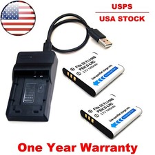 Li-ion Battery Pack / USB Charger For Olympus Tough TG-835 TG-850 TG-870 New