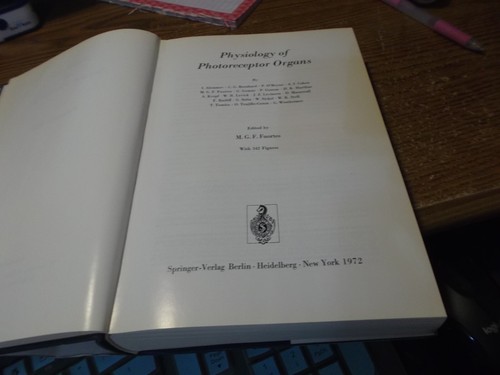 Handbuch der Sensorischen Physiologie Band VII - 1 - 5 - HC/DJ - 1972 - Bild 9 von 11