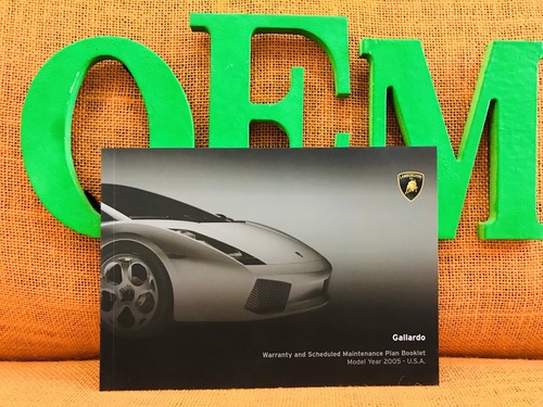 2005 LAMBORGHINI GALLARDO WARRANTY & SERVICE MAINTENANCE MANUAL - Picture 2 of 6