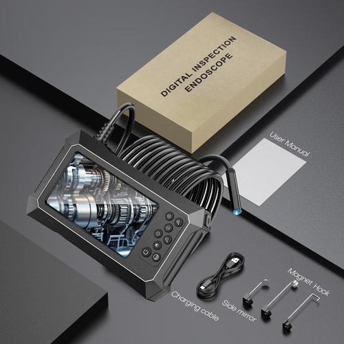 Industrial Endoscope Camera 1080P HD 4.3'' Screen Borescope Inspection Camera UK - Picture 7 of 11