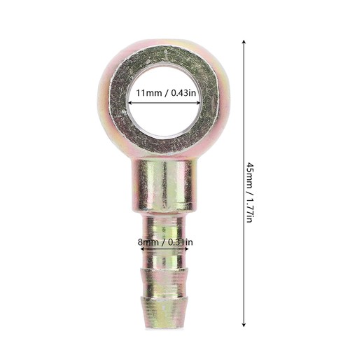 Accesorios para banjo de 7/16 pulgadas con barra de acero inoxidable de 8 mm con soporte de carga fuerte Banjo - Imagen 4 de 12