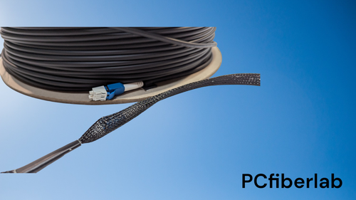 300m DUPLEX LC Armored Outdoor Fiber Optic Cable, Single Mode with PULL EYE - Picture 5 of 10