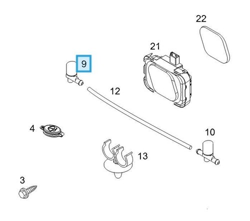 Right Windscreen Washer Nozzle Vauxhall Astra H 2004 to 14 13118144 Genuine New - Picture 6 of 12