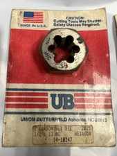 Union Butterfield Carbon Hex Dies (lot of 2) 2025 1410247 and 1410242