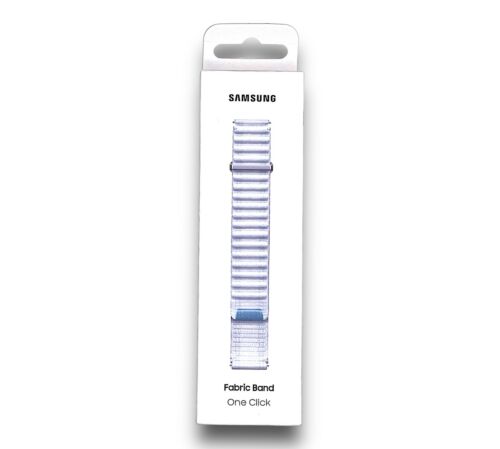 Genuine Samsung Fabric Band (M/L) Galaxy Watch 4,5,6,7 White Blue | GX1243WB