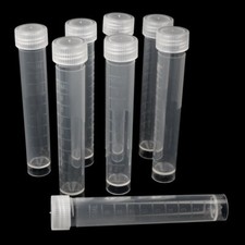 Z-Color 10pcs 10ml Lab Plastic Frozen Test Tubes Vial Seal Cap Container for ...