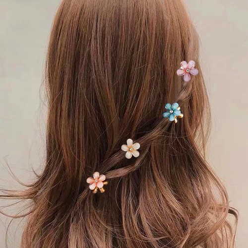 12er Packungen Blumenhaarspangen kleine Kralle Haarzubehör rutschfest für Frauen Mädchen - Bild 2 von 7