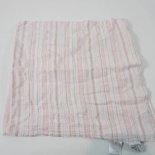 Aden Anais swaddle blanket Pink And Tan Pinstripe Muslin