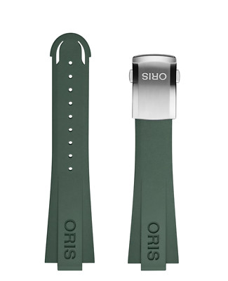 Oris grn Rubber Band strap bracelet AQUIS DATE(DIAMONDS)41.5mm#7766 42267+buckle