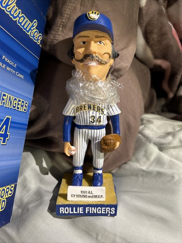 2005 Milwaukee Brewers Rollie Fingers Wackelkopf Dachs Team Ausgabe - SCHÖN! - Bild 15 von 24