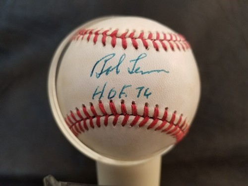 BOB LEMON AUTOGRAPHED AMERICAN LEAGUE BOBBY BROWN BASEBALL COMES AS SHOWN - Picture 2 of 3