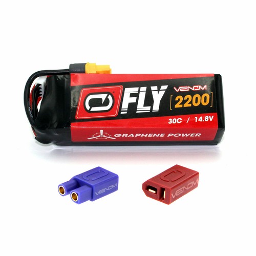 Venom 30C 4S 2200mAh 14.8V Graphene LiPo Battery with Universal Plug - Picture 1 of 3