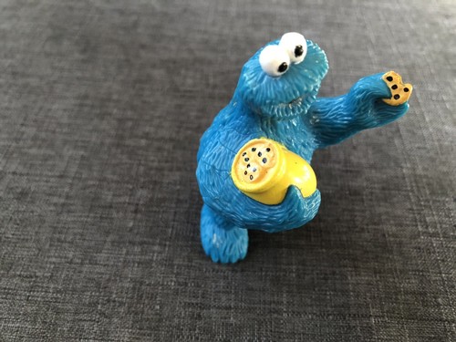 Vintage 1997 Tyco Preschool Sesame Street Cookie Monster Collectible Figure Vnt - Picture 4 of 6