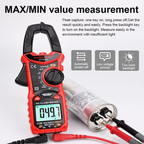 Habotest HT206 Digital Klemme Meter Multimeter AC DC Volt Amp Ohm Kappe Tester - Bild 11 von 19