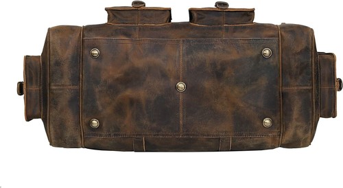 Large Duffel Bags for Men Holdall Leather Travel Bag Overnight Gym Sports Weeken - Picture 6 of 8
