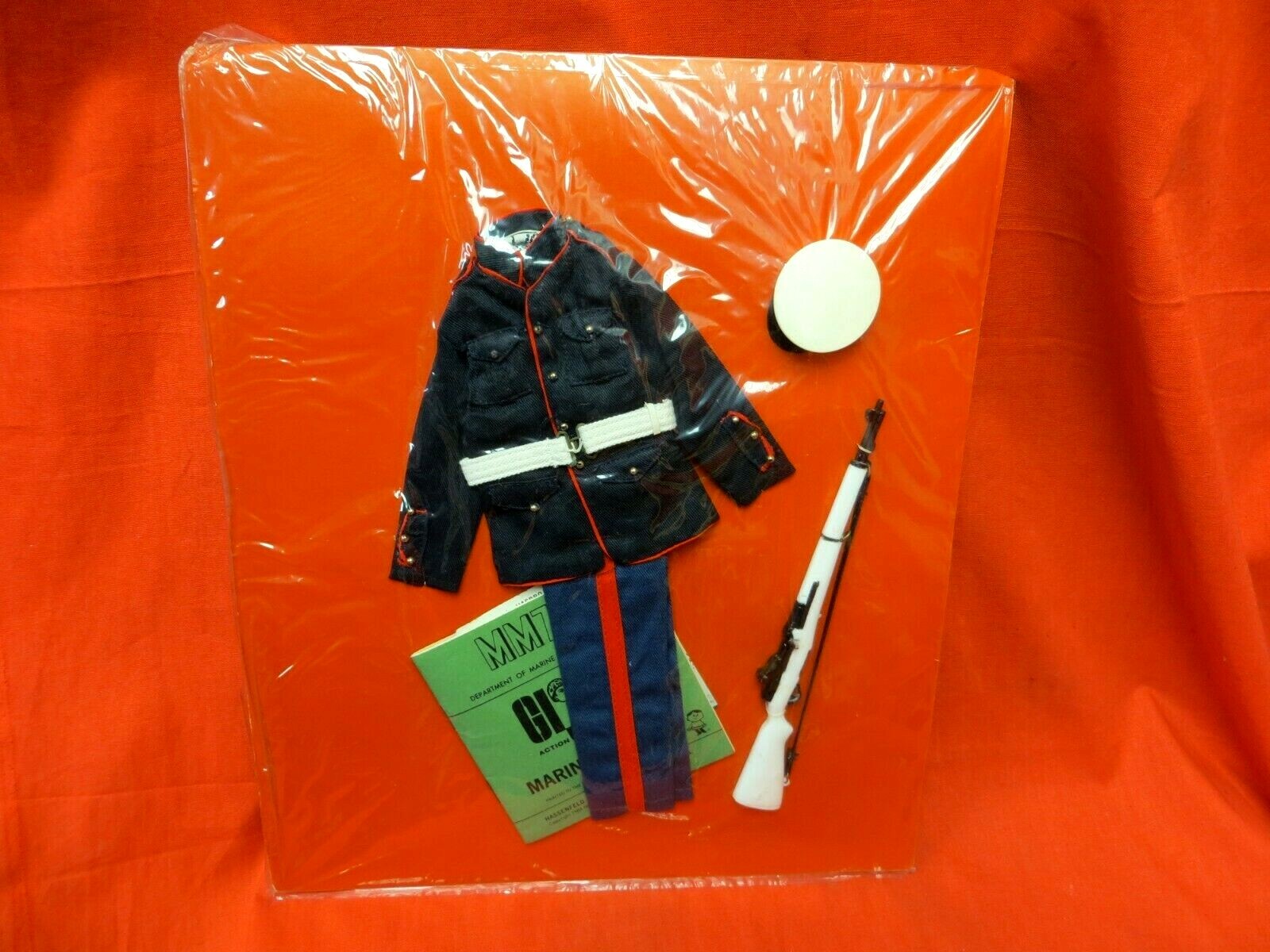 1964 VINTAGE GI JOE JOEZETA 1960's DRESS MARINE FACTORY SEWN ON BACKING CARD 1964 VINTAGE GI JOE JOEZETA 1960's DRESS MARINE FACTORY SEWN ON BACKING CARD