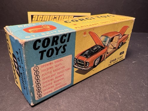 1963-69 Corgi Toys - 241 CHRYSLER GHIA L.6.4 - Blue - Original Box - Picture 15 of 20
