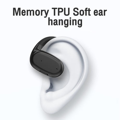 Bluetooth Bone Conduction Headset Wireless Digital Display Single-Ear Earphone - Zdjęcie 7 z 14