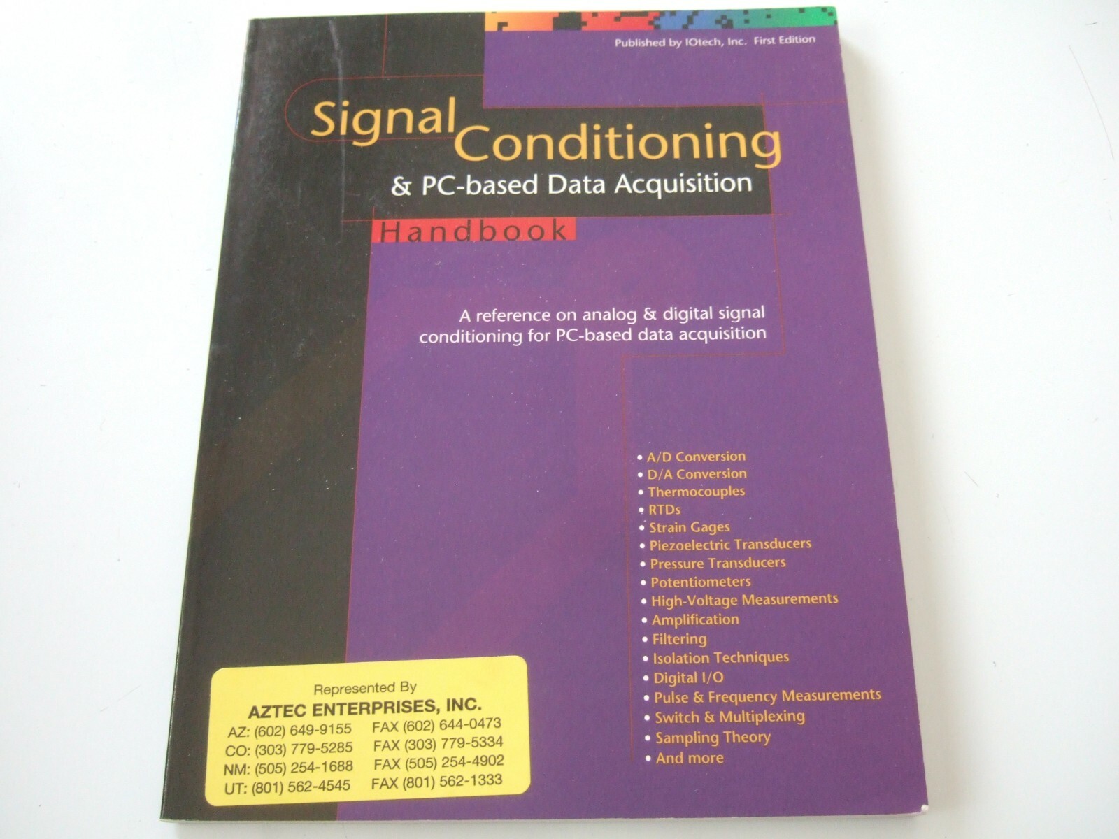 SIGNAL CONDITIONING & PCBASED DATA ACQUISITION HANDBOOK IOtech, Inc