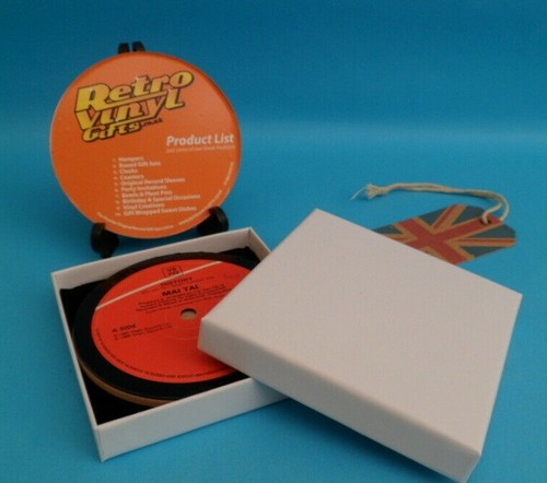 DRINKS COASTERS Upcycled Vinyl Record SINGLES Music Perfect Gift - List 6 - Picture 579 of 996