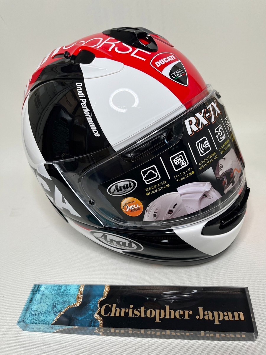 ドカモンさま　専用Ducati Arai RX-7X フルフェイス55.56 Arai RX-7X Ducati Corse Corsair-X Full Face Helmet S Size 55
