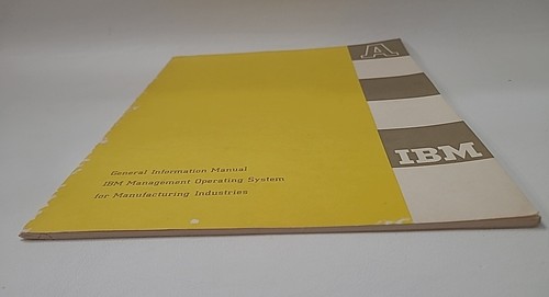 IBM General Information Manual Book Management Operating System Vintage 1960 AA - Picture 8 of 24